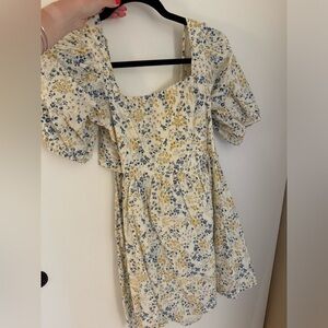 Floral Puff Sleeve Dress
